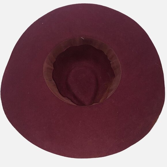 Dark Red Wool Rancher Wide Brim 57cm main image 5